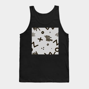 Modern hand draw colorful abstract seamless pattern Tank Top